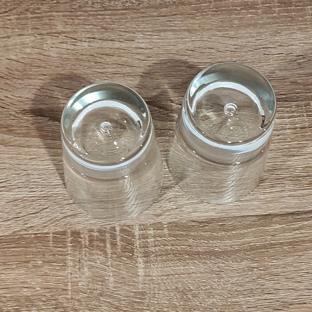 Crate&Barrel Transparent Glass Tumblers, Whiskey Glass, set of 2